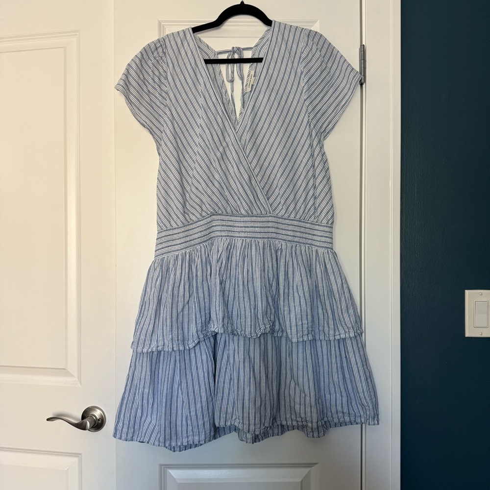 American Eagle Tiered Mini Dress with Sleeves
